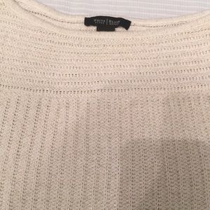WHBM Shimmer Cream Sweater